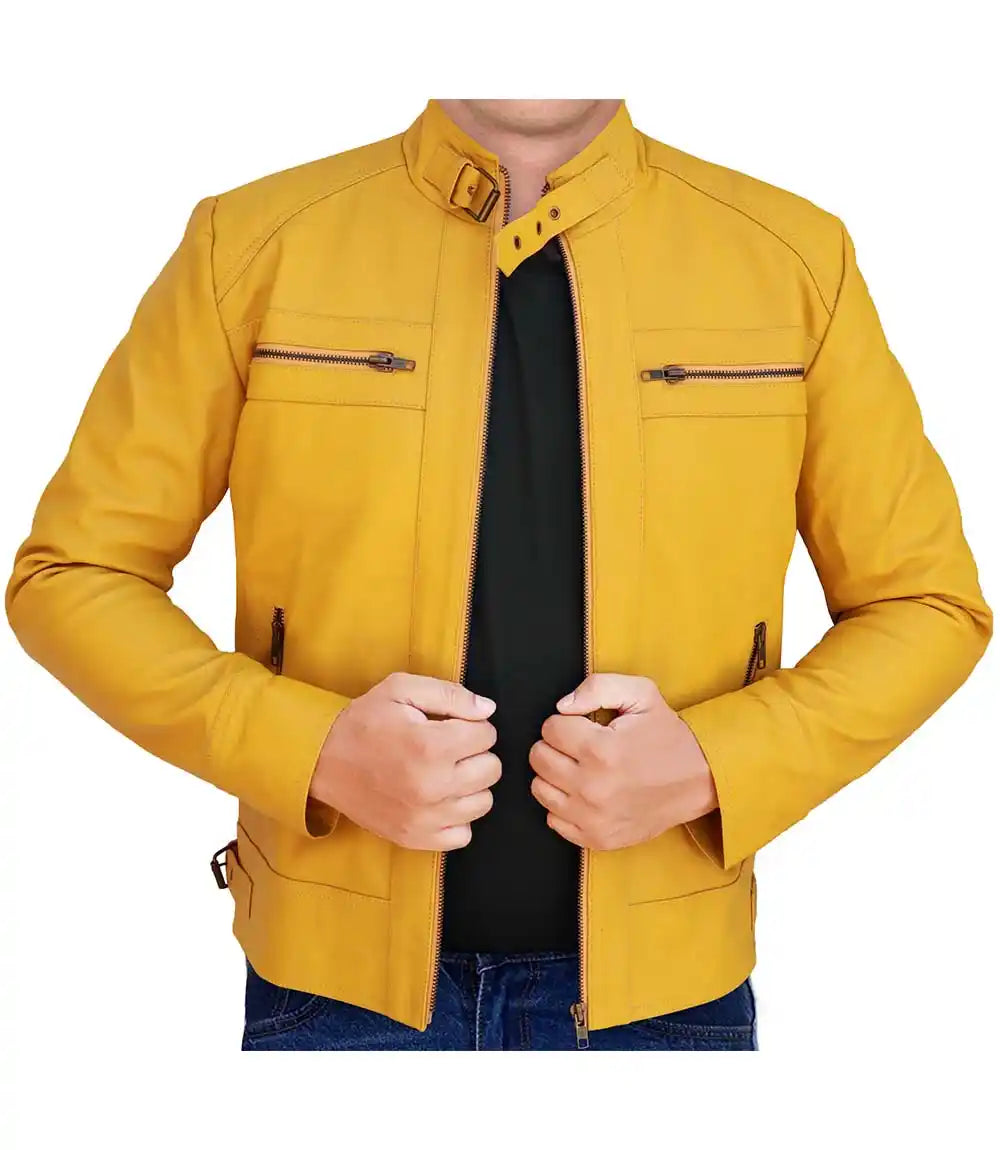 Yellow Leather Jacket
