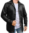 Pea Coat Distressed Leather Jacket Big And Tall 

