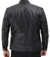 Mens 70s Vintage Black Moto Leather Jacket - MovieStarJacket