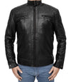 Mens Quilted Leather Jacket

