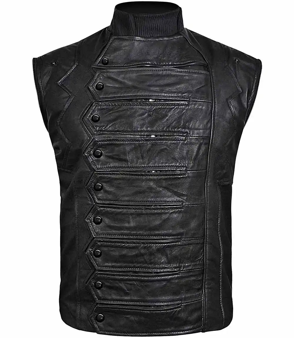 Bucky Barnes Leather Vest