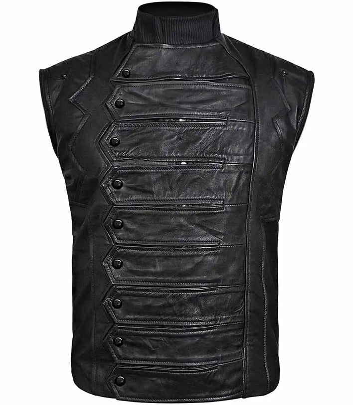 Bucky Barnes Leather Vest
