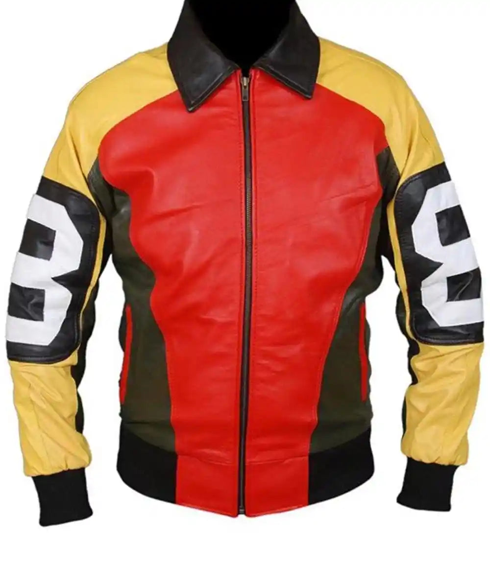 Vintage Leather Bomber Jacket