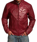 Red Smallville Leather Jacket