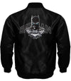 Black Satin Varsity Batman Jacket