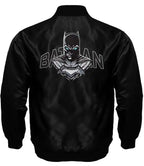 Black Satin Varsity Batman Jacket