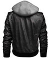 Retro Leather Bomber Jacket