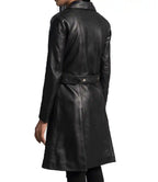 Women Trench Coat Black | Long Belted Coat Winter

