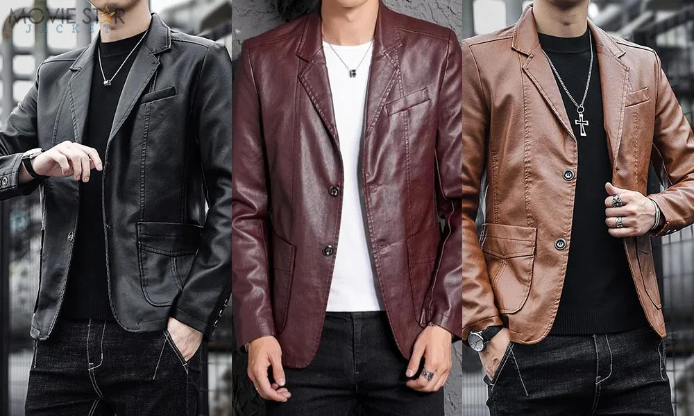 The Charm of Men Leather Blazers - A Classic Wardrobe Accessory
