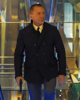 James Bond Daniel Craig Skyfall Black Coat