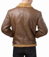 leather shearling jacket​