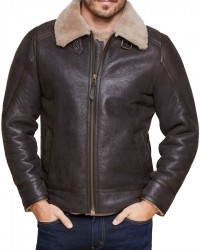 Fortune B3 Sheepskin Bomber Leather Jacket