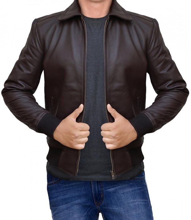 happy days brown leather jacket
