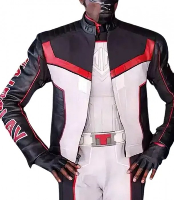 White Black Terrific Leather Jacket